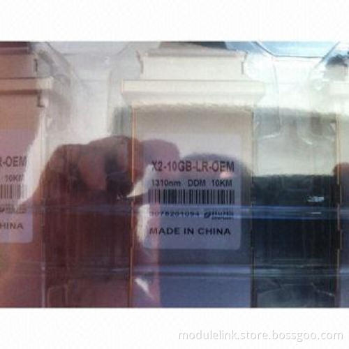 10Gbps X2 CWDM 1550 80km Reach Fiber-optic Module